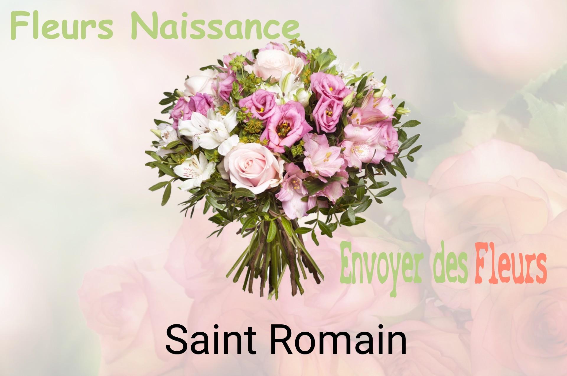 Bouquet de fleurs de naissance livré à Saint-Romain